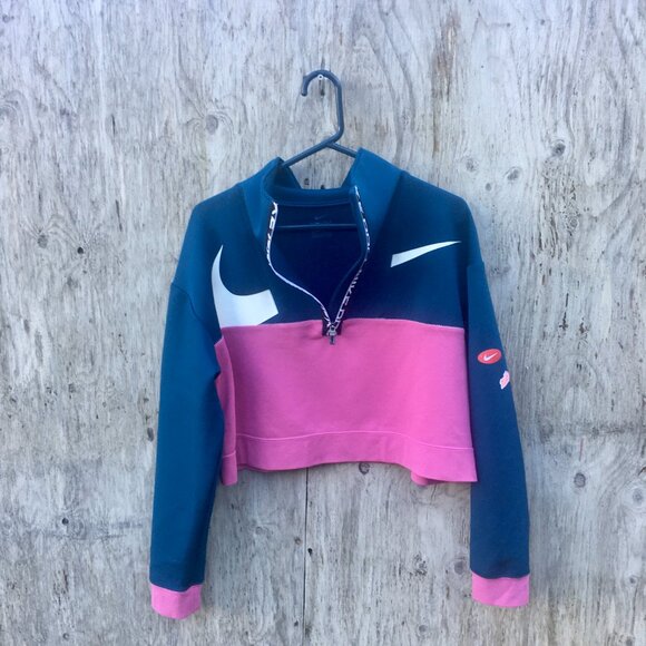 Nike Pro Icon Clash Get Fit Half Zip Pullover Workout Jacket small - Picture 3 of 9